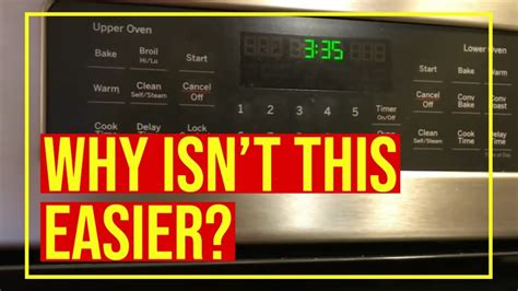 how to set timer on ge gas oven